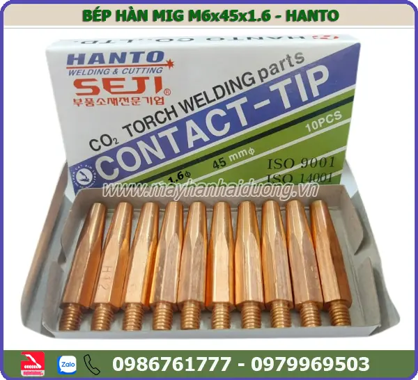 BÉP HÀN MIG M6x45x1.6 HANTO (10c)