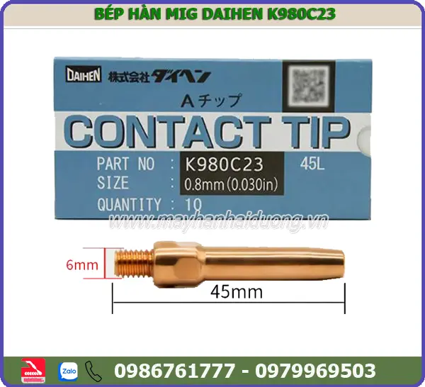 BÉP HÀN K980C23 - L45X0.8 (10C)