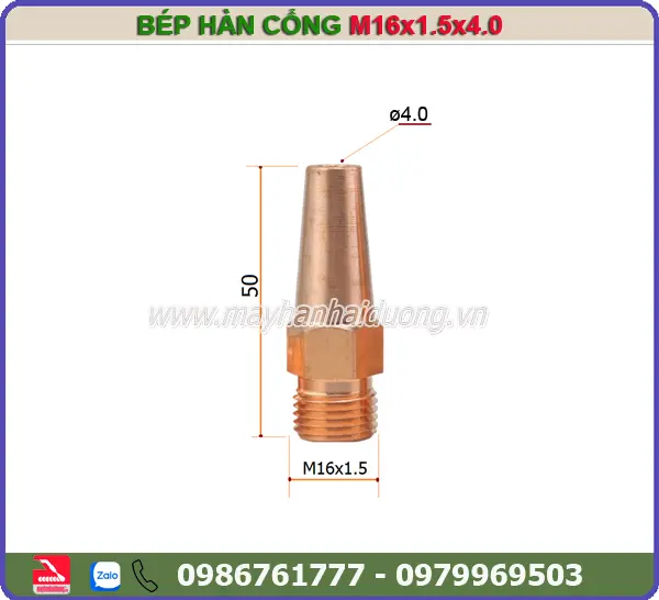 BÉP HÀN CỔNG M16x50x4.0