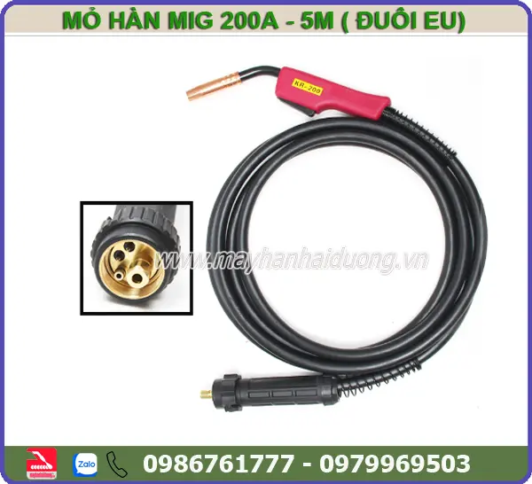 MỎ HÀN MIG B 200A - 5M