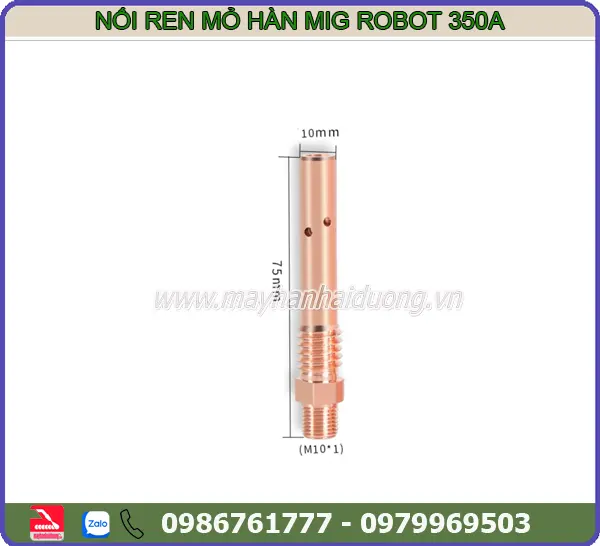 NỐI REN 350A (L75MM) ROBOT