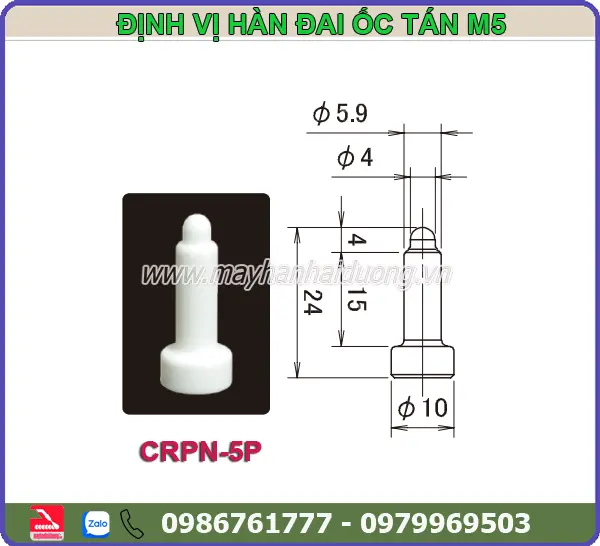 SỨ ĐỊNH VỊ HÀN ĐAI ỐC TÁN M5