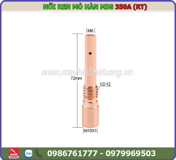 NỐI BÉP MỎ HÀN MIG 350A (RT-Cu)