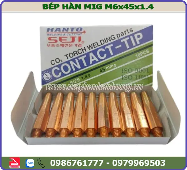 BÉP HÀN MIG M6x45x1.4 HANTO (10c)