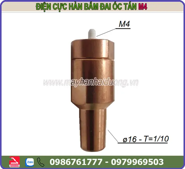 ĐIỆN CỰC HÀN BẤM ĐAI ỐC TÁN M4