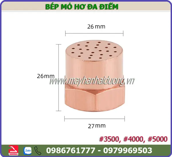 BÉP MỎ HỎA CÔNG ĐA ĐIỂM