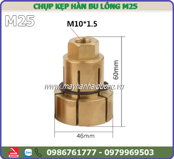 CHỤP KẸP HÀN BU LÔNG M25