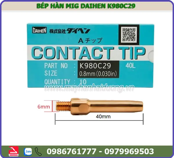 BÉP HÀN K980C29 - L45X0.8 (10C)