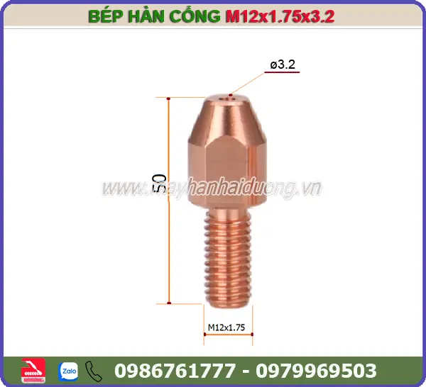 BÉP HÀN CỔNG M12x50x2.5