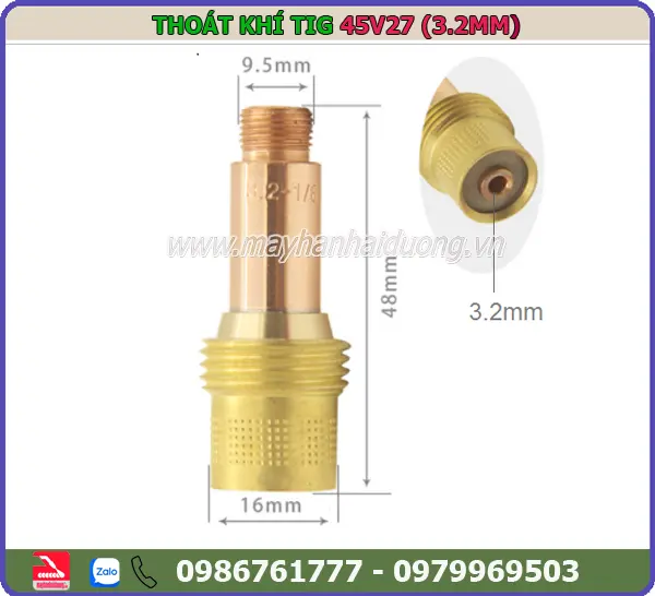 THOÁT KHÍ CÓ LỌC TIG 45V26-(2.4MM)