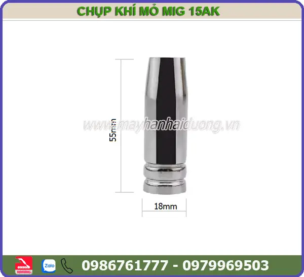 CHỤP KHÍ MỎ HÀN MIG 15AK